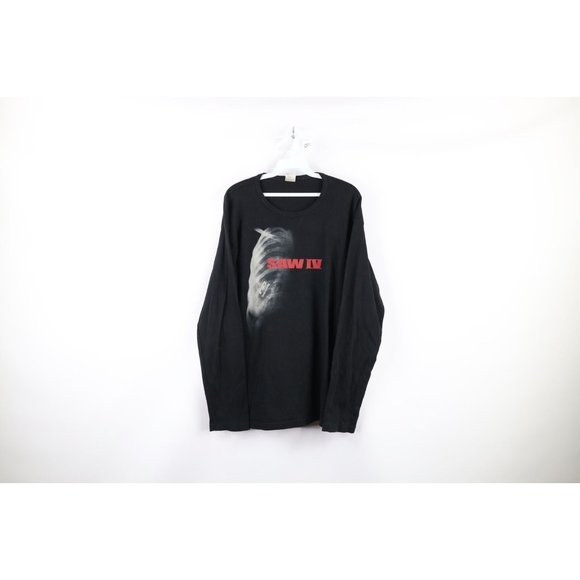 Vintage XL Saw IV Sterben War Gestern Movie Germany Promo Long Sleeve T-Shirt